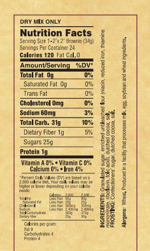 Aunt Carolyn's Brownies Mix